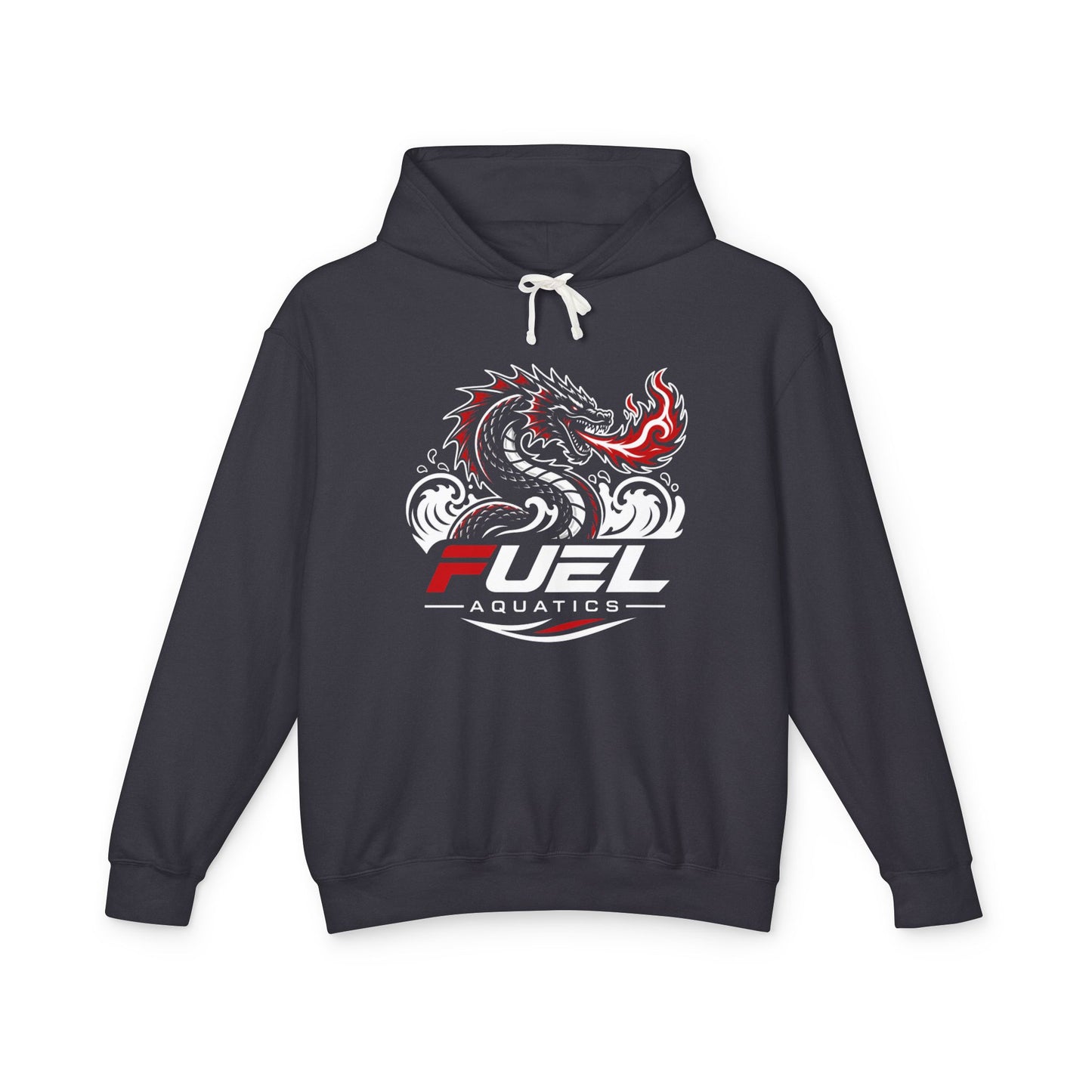 FUEL Aquatics Sea Serpent Black - Unisex Lightweight Hooded Sweatshirt