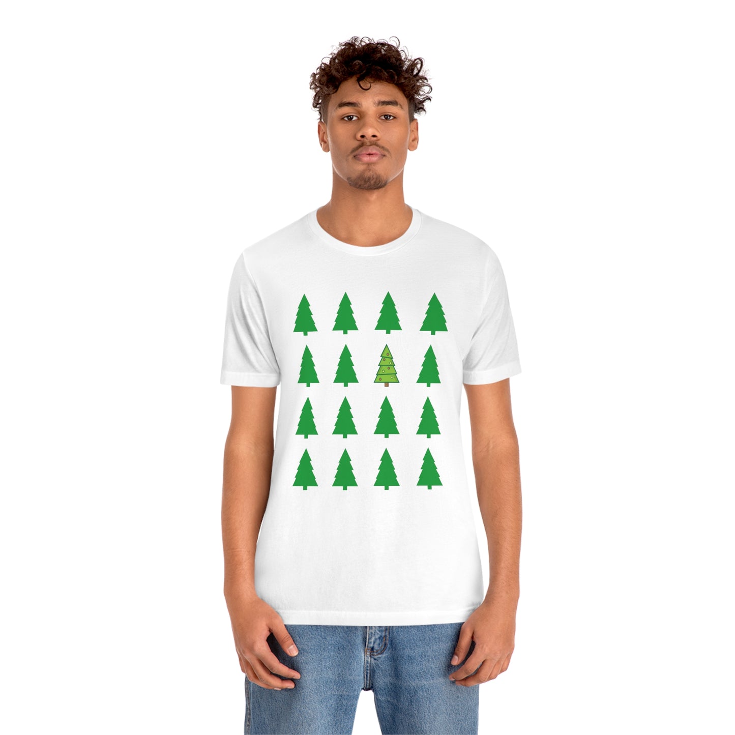 Unisex Jersey Short Sleeve Tee - CHRISTMAS TREES