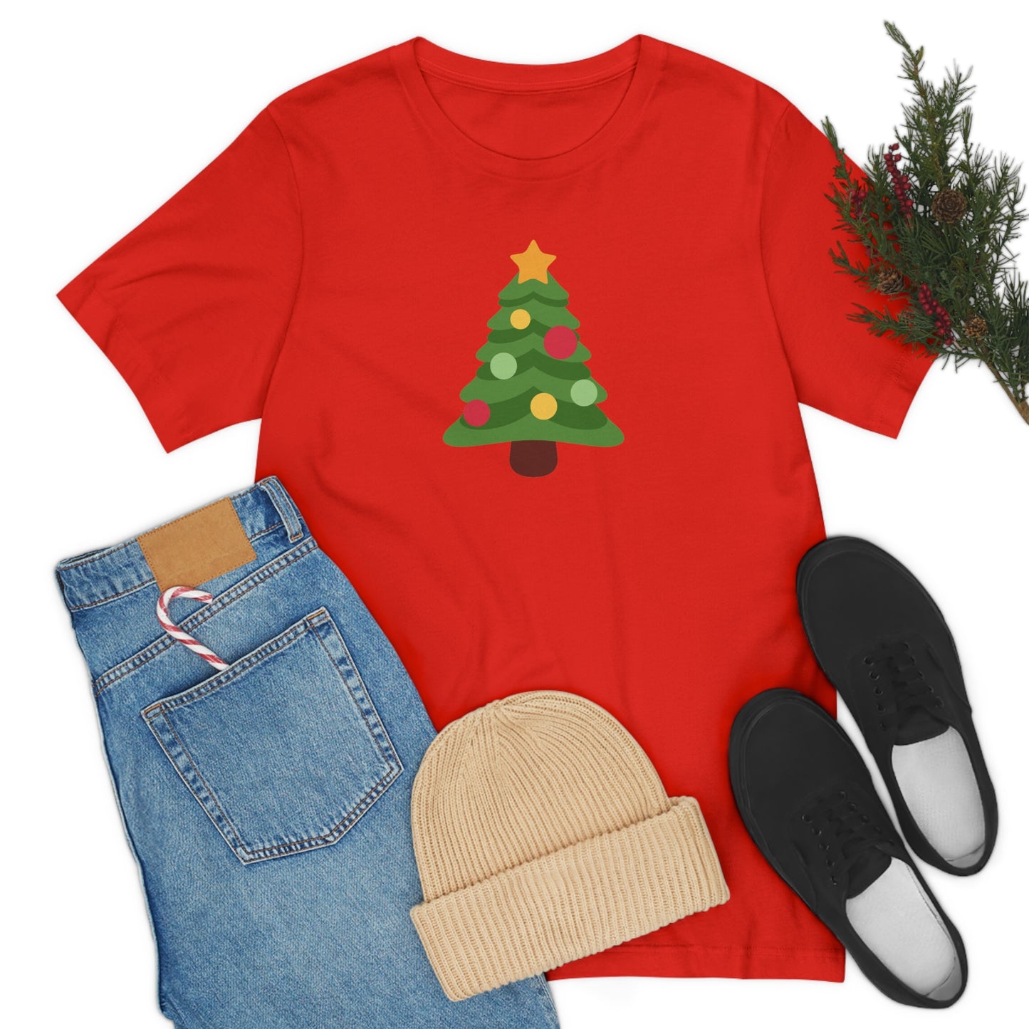 Unisex Jersey Short Sleeve Tee - CHRISTMAS TREE