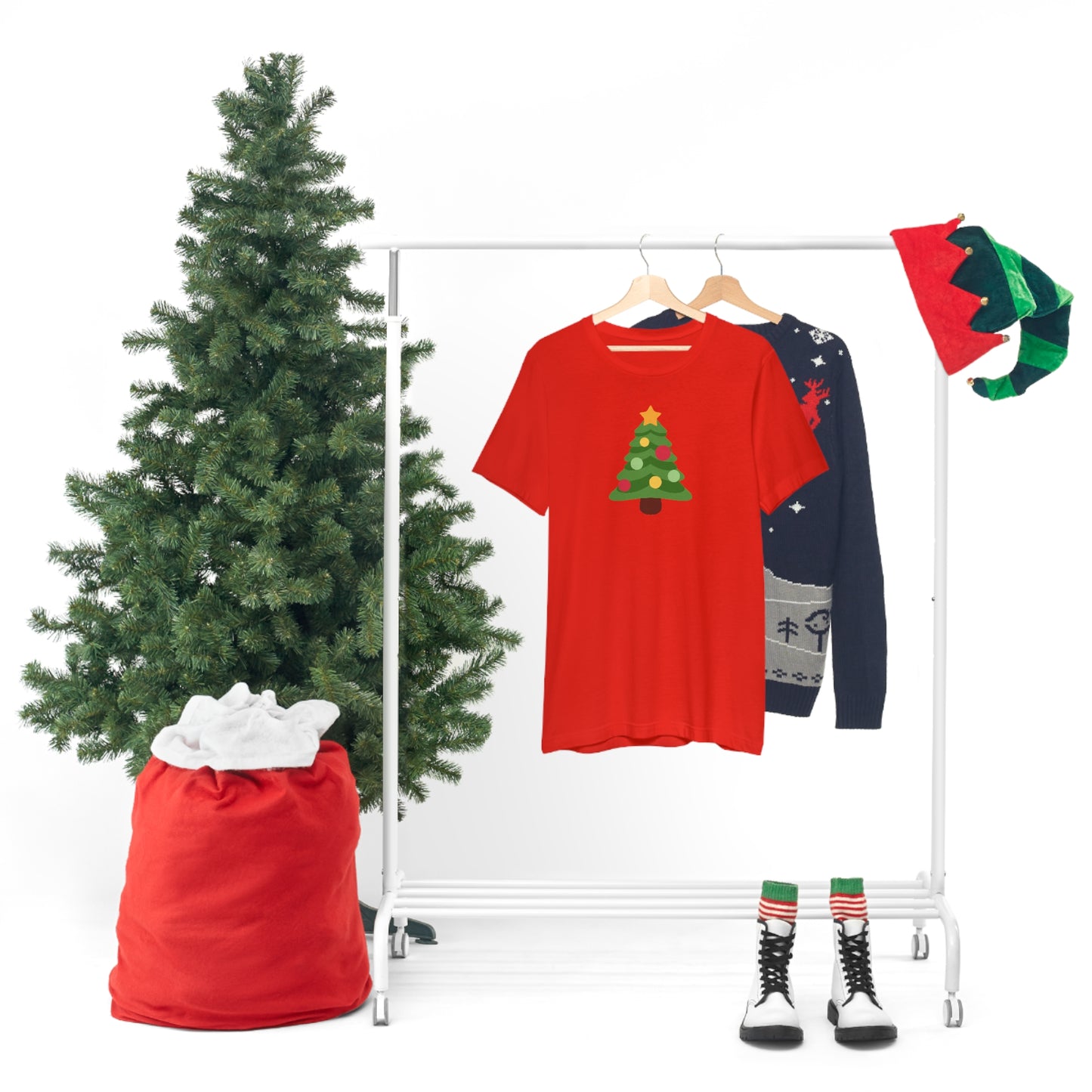 Unisex Jersey Short Sleeve Tee - CHRISTMAS TREE