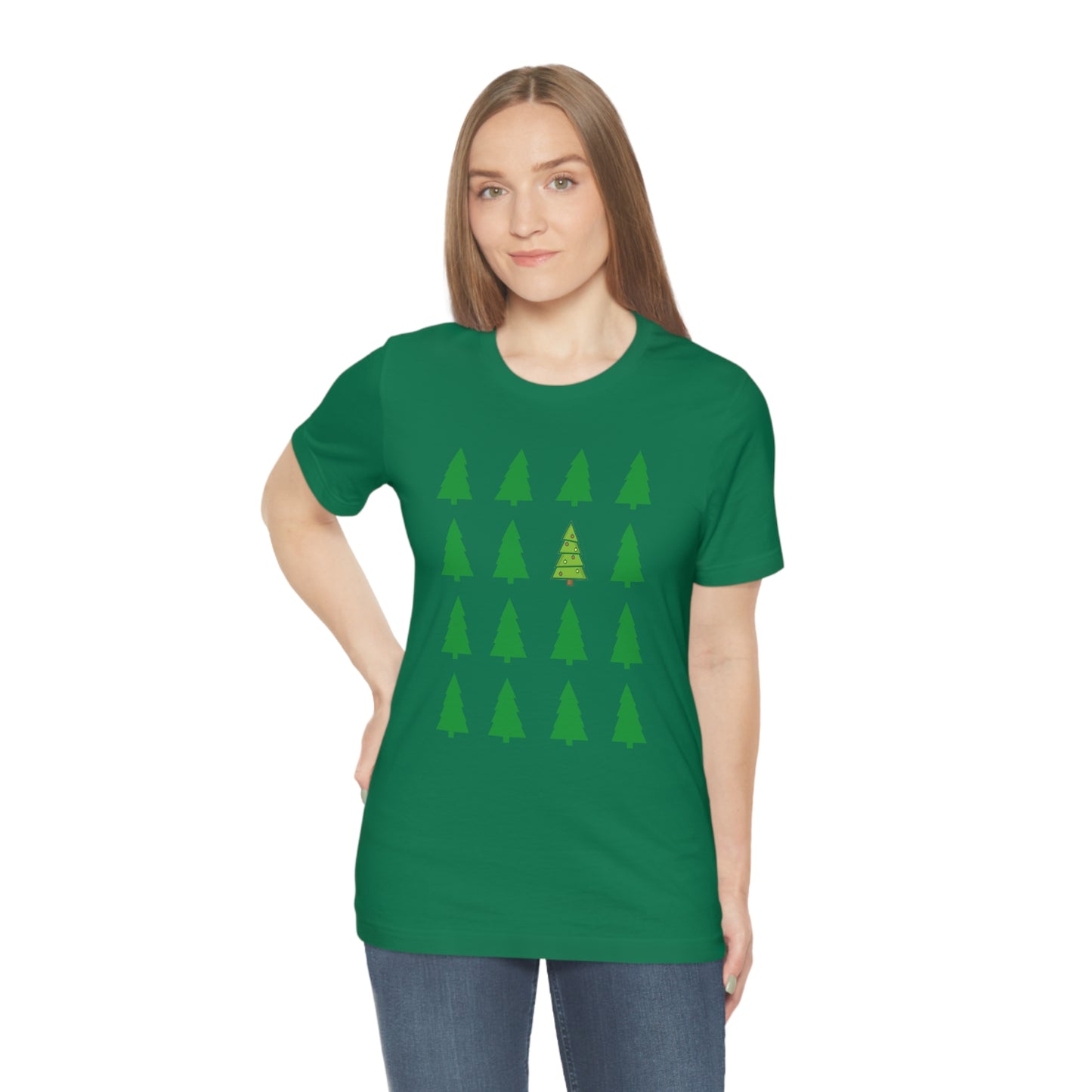 Unisex Jersey Short Sleeve Tee - CHRISTMAS TREES