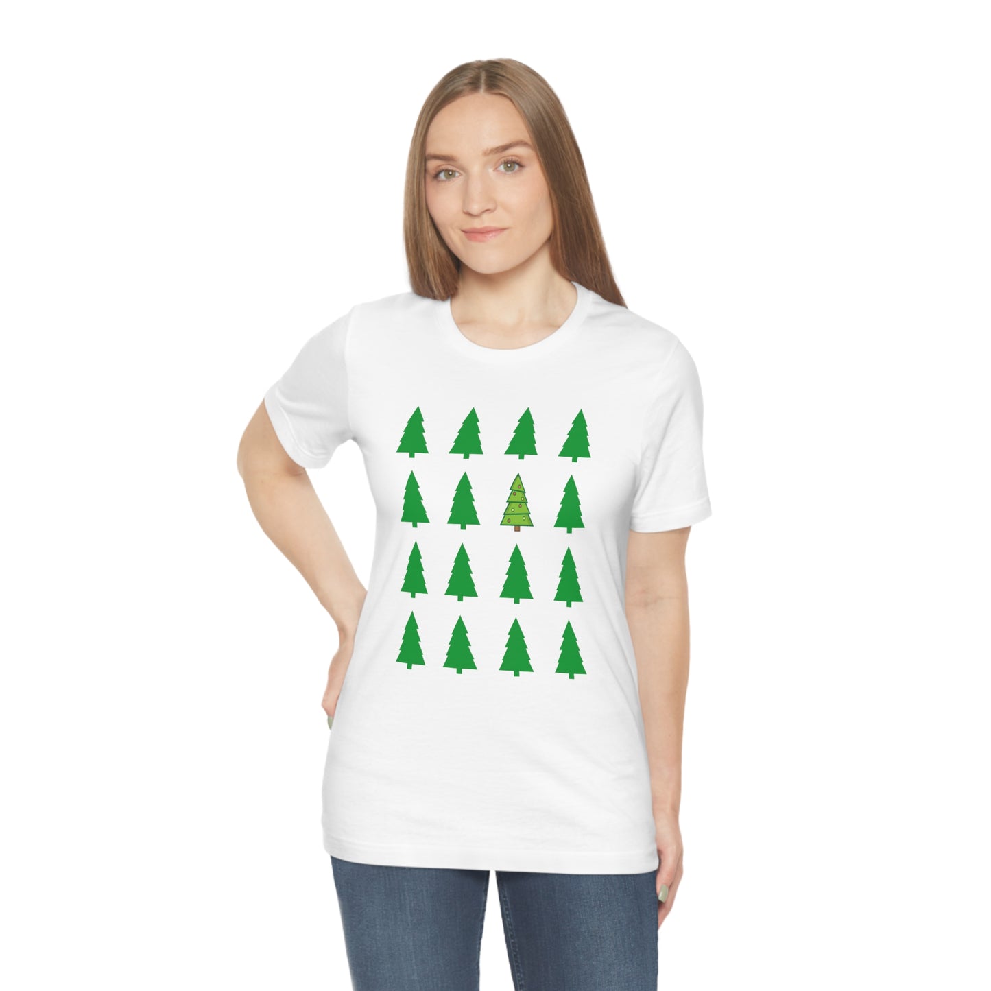 Unisex Jersey Short Sleeve Tee - CHRISTMAS TREES