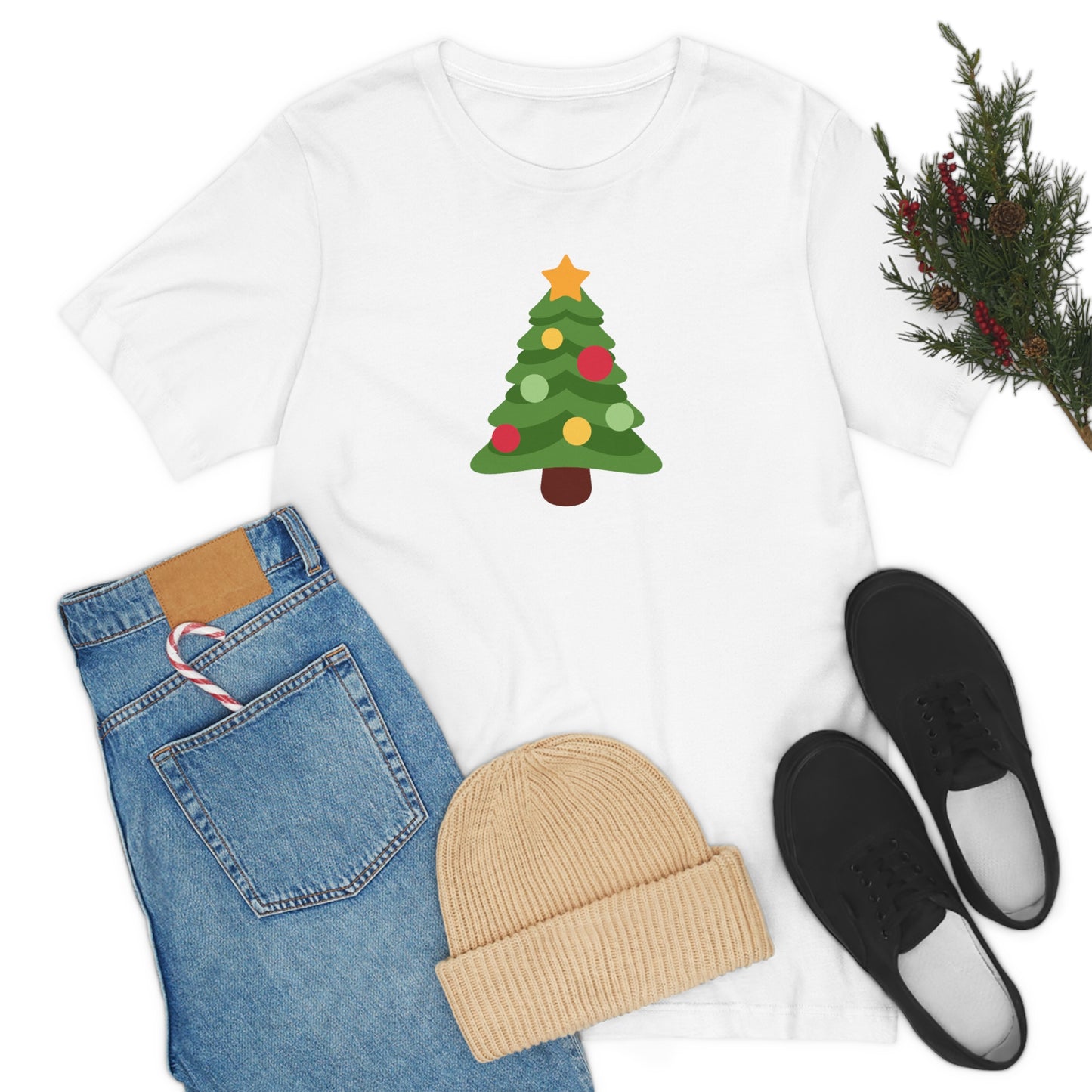 Unisex Jersey Short Sleeve Tee - CHRISTMAS TREE