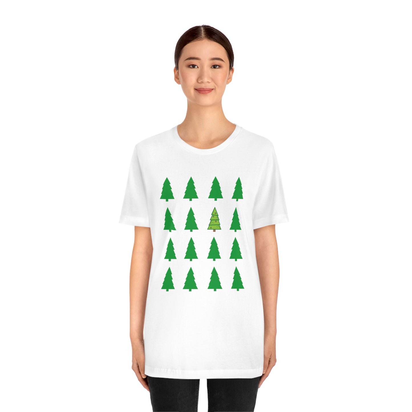 Unisex Jersey Short Sleeve Tee - CHRISTMAS TREES