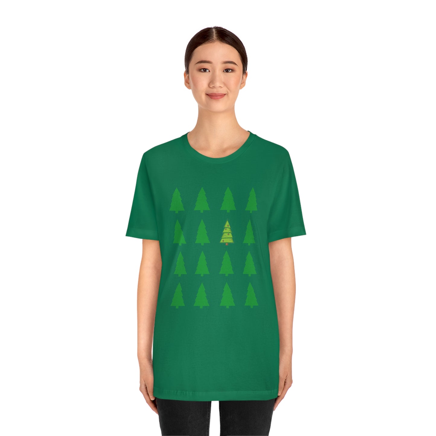 Unisex Jersey Short Sleeve Tee - CHRISTMAS TREES
