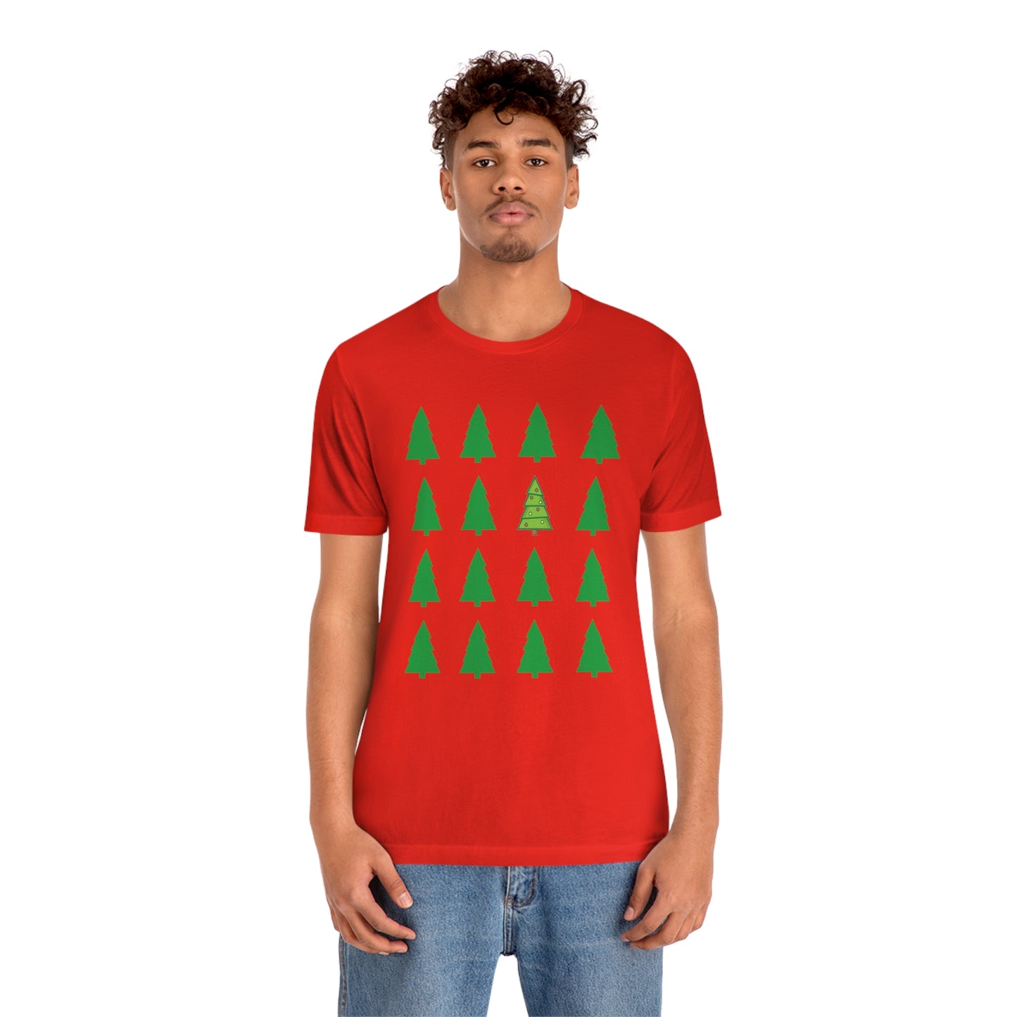 Unisex Jersey Short Sleeve Tee - CHRISTMAS TREES
