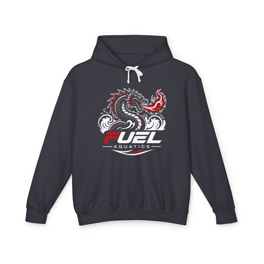 FUEL Aquatics Sea Serpent Black - Unisex Lightweight Hooded Sweatshirt