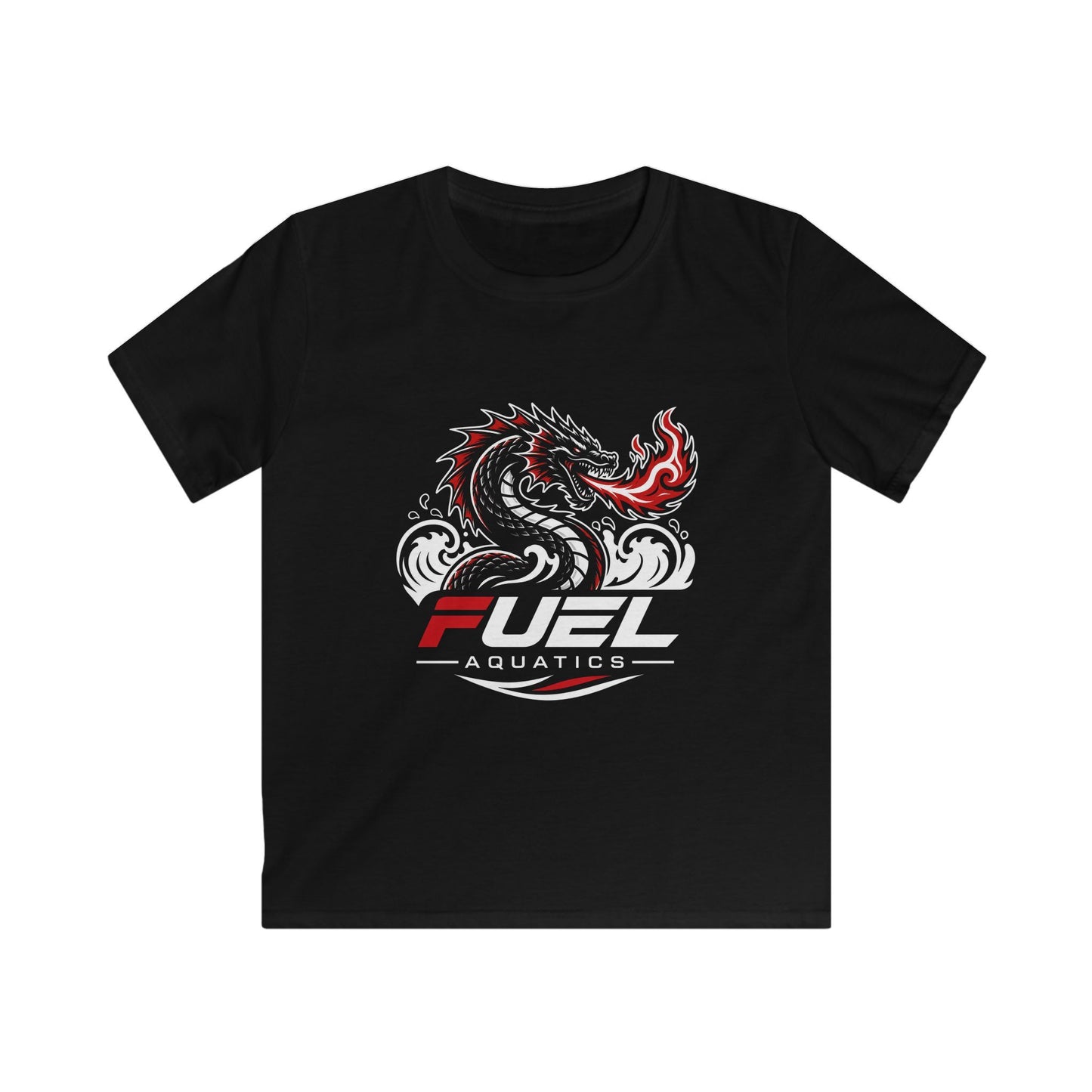 FUEL Aquatics Sea Serpent Black - Kids Softstyle Tee